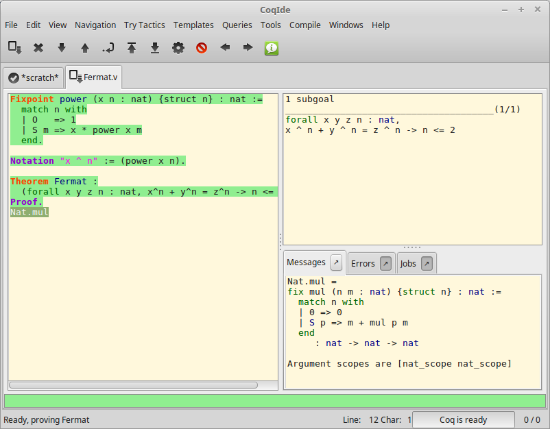 CoqIDE queries