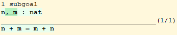 coqide with Set Diffs on with compacted hypotheses