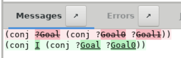 coqide with Set Diffs on with compacted hypotheses